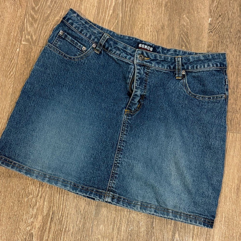BONGO Classic Blue Denim Mini Skirt